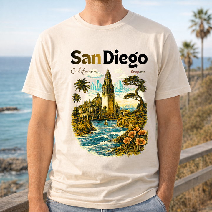 San Diego California Vintage Landmark T-Shirt