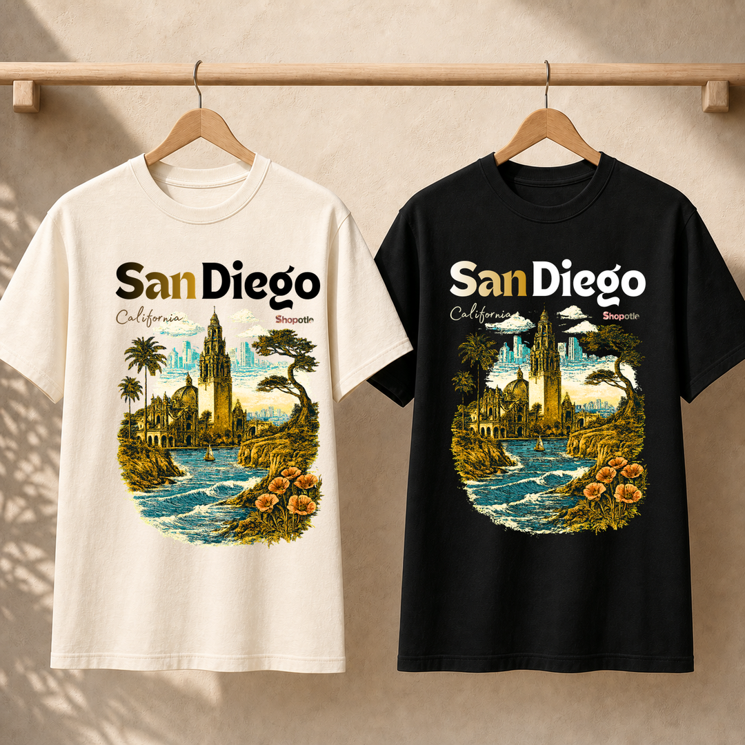 San Diego California Vintage Landmark T-Shirt