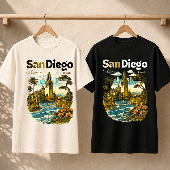 San Diego California Vintage Landmark T-Shirt
