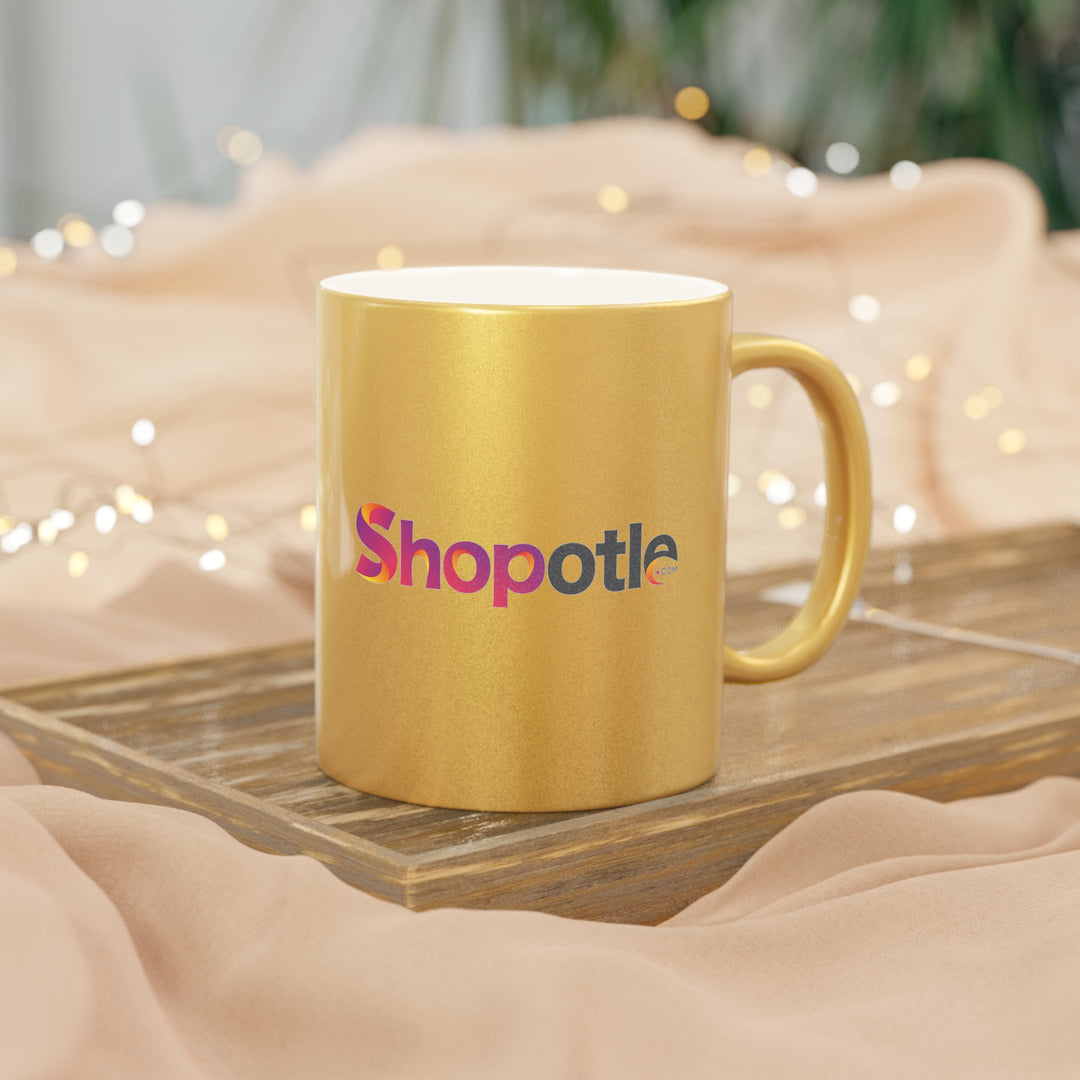 Shopotle Metallic Mug (Silver\Gold) (Custom)