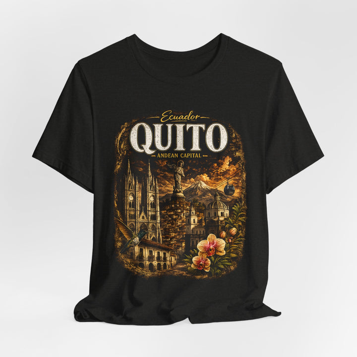 Quito Vintage Travel Tee — Ecuadorian Capital Souvenir T-Shirt
