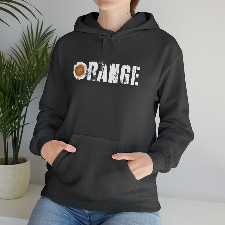 Orange Hooded Sweatshirt