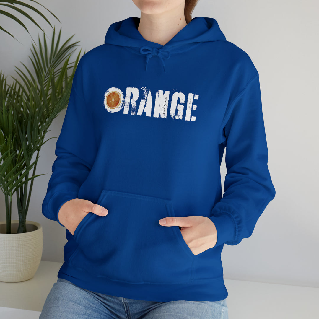 Orange Hooded Sweatshirt