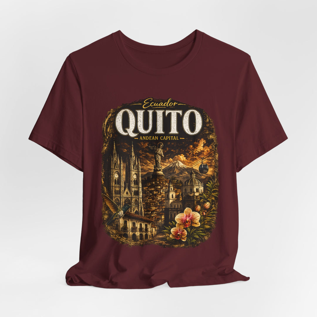 Quito Vintage Travel Tee — Ecuadorian Capital Souvenir T-Shirt
