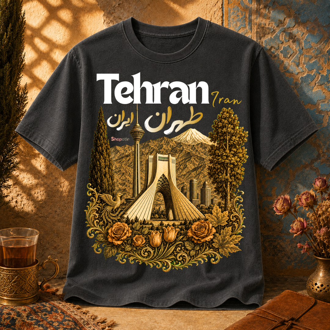 Tehran Iran Persian Vintage Landmark T-Shirt