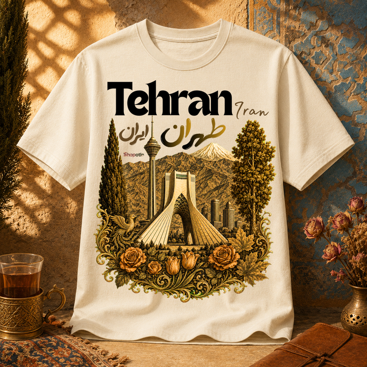 Tehran Iran Persian Vintage Landmark T-Shirt