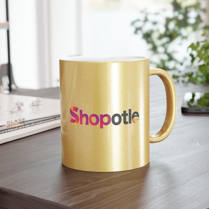 Shopotle Metallic Mug (Silver\Gold) (Custom)