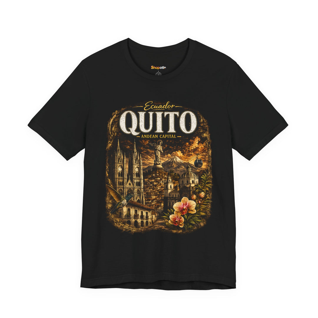 Quito Vintage Travel Tee — Ecuadorian Capital Souvenir T-Shirt