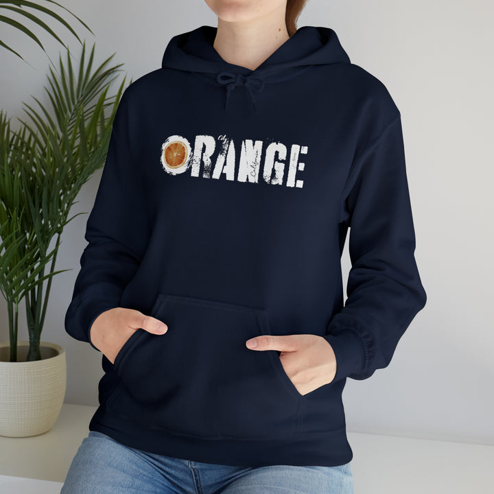 Orange Hooded Sweatshirt