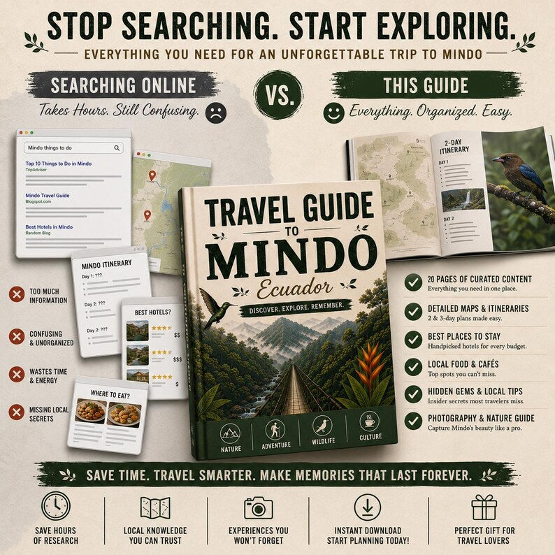 Mindo travel guide photography guide page