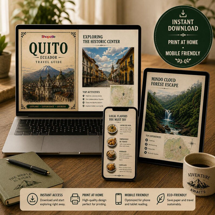 Quito travel guide map
