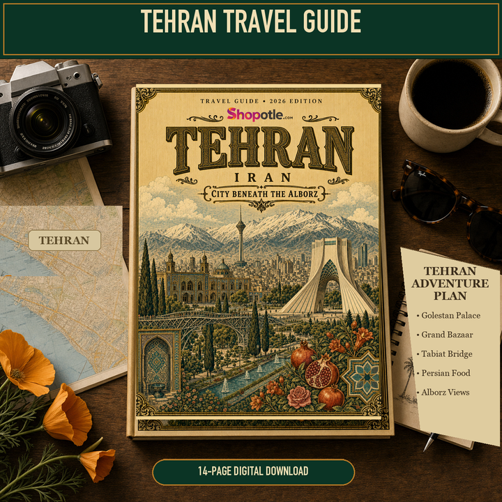 Tehran Travel Guide — Printable PDF City Guide, Digital Download, Iran Trip Planner